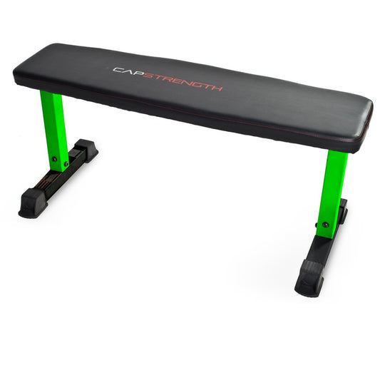 Strength Flat Utility Weight Bench (600 Lb Weight acity), Green